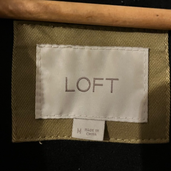 Loft Army Green Utility/Trench Coat - Picture 3 of 6